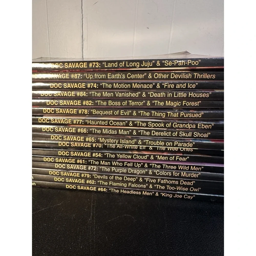 Doc Savage Paperback Book Lot (16) Kenneth Robeson VTG Bantam Pulp Sci-Fi Action